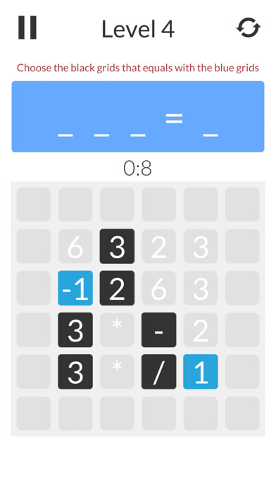 Emulate iPhone app Quick Math - Brain Workout using MyAndroid