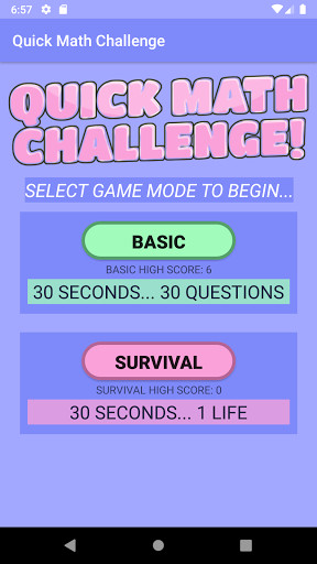 Emulate Android APK Quick Math Challenge Emulate Android APK Quick Math Challenge