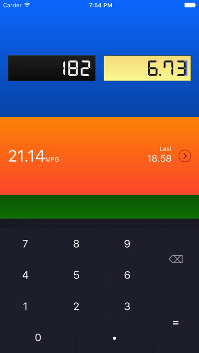 Emulate iPhone app QuickMPG - gas mileage calculator using MyAndroid Emulate iPhone app QuickMPG - gas mileage calculator using MyAndroid