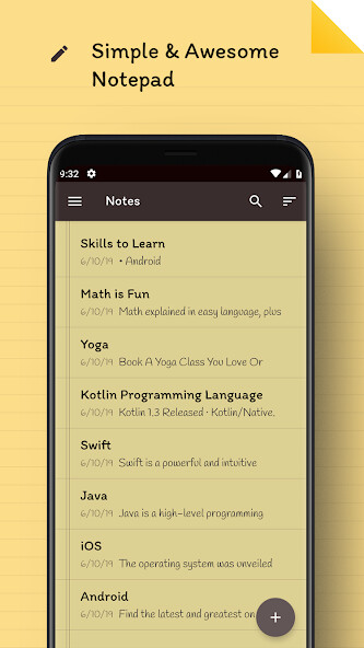 Run android online APK Quick Notepad from MyAndroid or emulate Quick Notepad using MyAndroid