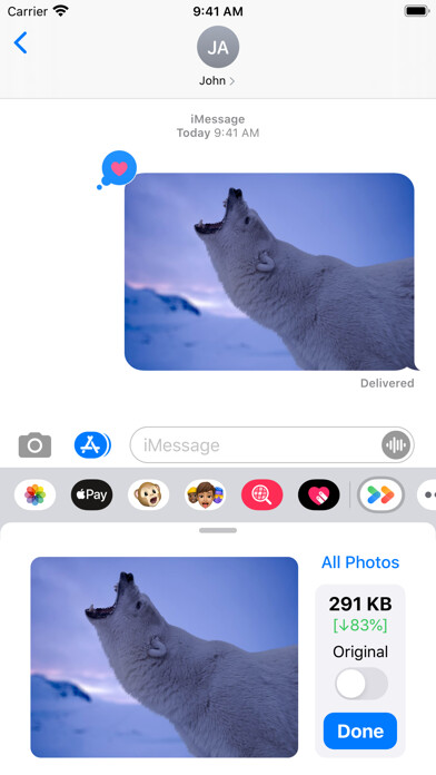 Emulate iPhone app QuickPhotos using MyAndroid