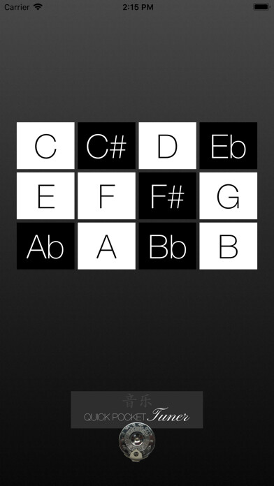 Emulate iPhone app Quick Pocket Tuner using MyAndroid Emulate iPhone app Quick Pocket Tuner using MyAndroid