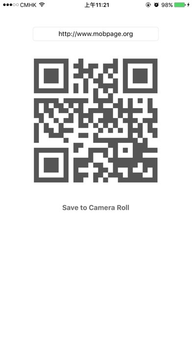 Emulate iPhone app Quick QR Code Generator using MyAndroid Emulate iPhone app Quick QR Code Generator using MyAndroid