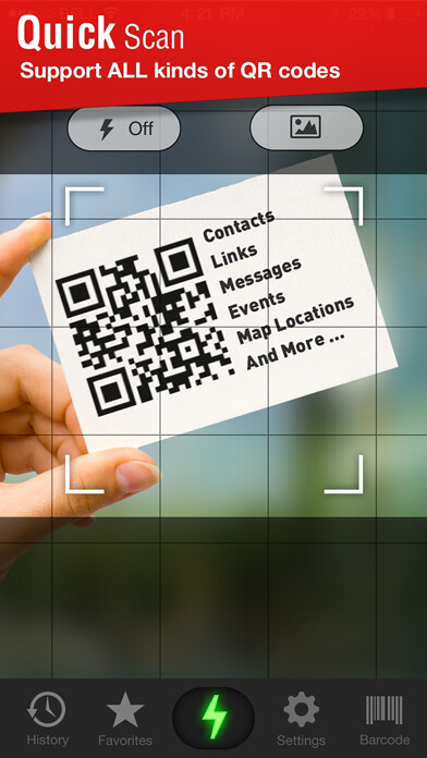 Emulate iPhone app Quick Scan - QR Code Reader using MyAndroid Emulate iPhone app Quick Scan - QR Code Reader using MyAndroid