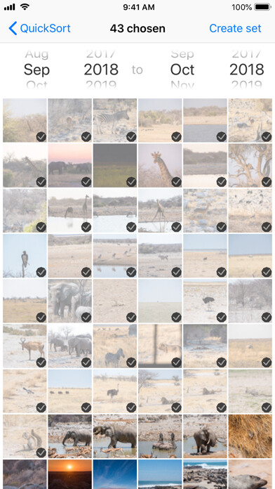 Emulate iPhone app QuickSort - Sort Your Photos using MyAndroid