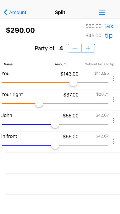 Emulate iPhone app Quick Split Bill using MyAndroid Emulate iPhone app Quick Split Bill using MyAndroid