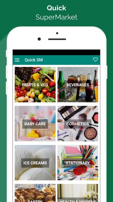 Emulate iPhone app Quick SuperMarket using MyAndroid