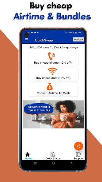 Run android online APK QuickSwap from MyAndroid or emulate QuickSwap using MyAndroid