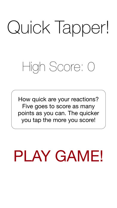 Emulate iPhone app Quick Tapper! using MyAndroid