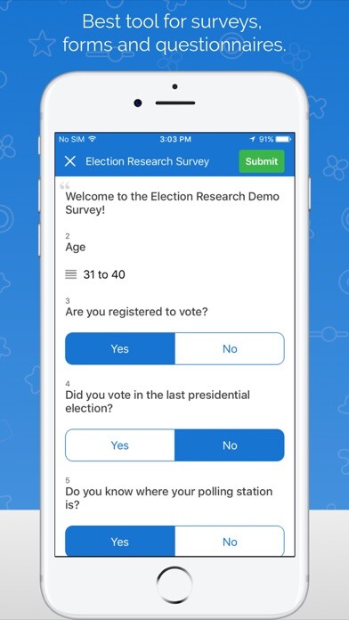Emulate iPhone app QuickTap Survey & Form Builder using MyAndroid Emulate iPhone app QuickTap Survey & Form Builder using MyAndroid