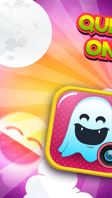 Emulate iPhone app Quick Text on Photo Editor- Add Cute Stickers and Write Captions in Colorful Ghost Frames using MyAndroid