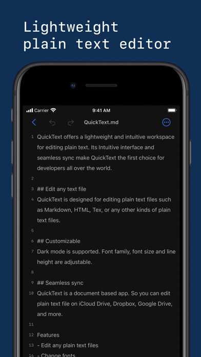 Emulate iPhone app QuickText - Plain Text Editor using MyAndroid Emulate iPhone app QuickText - Plain Text Editor using MyAndroid