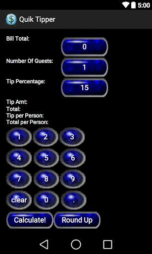 Run android online APK Quick Tip Calculator from MyAndroid or emulate Quick Tip Calculator using MyAndroid