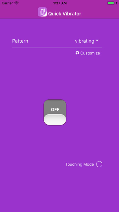 Emulate iPhone app Quick Vibrator using MyAndroid Emulate iPhone app Quick Vibrator using MyAndroid