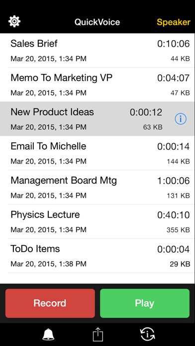 Emulate iPhone app QuickVoice® Recorder using MyAndroid Emulate iPhone app QuickVoice® Recorder using MyAndroid