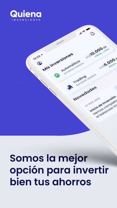 Emulate iPhone app Quiena inversiones using MyAndroid