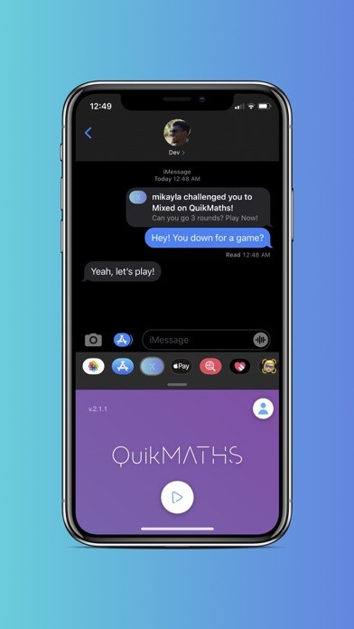 Emulate iPhone app QuikMaths - IM Edition using MyAndroid Emulate iPhone app QuikMaths - IM Edition using MyAndroid