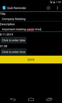 Emulate Android APK quik Reminder Emulate Android APK quik Reminder