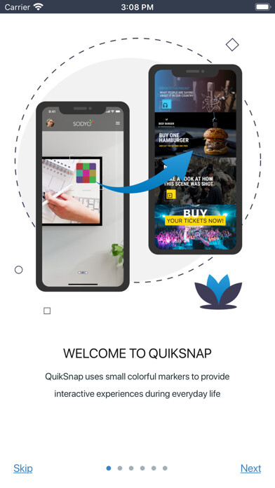 Emulate iPhone app QuikSnap - Scan using MyAndroid
