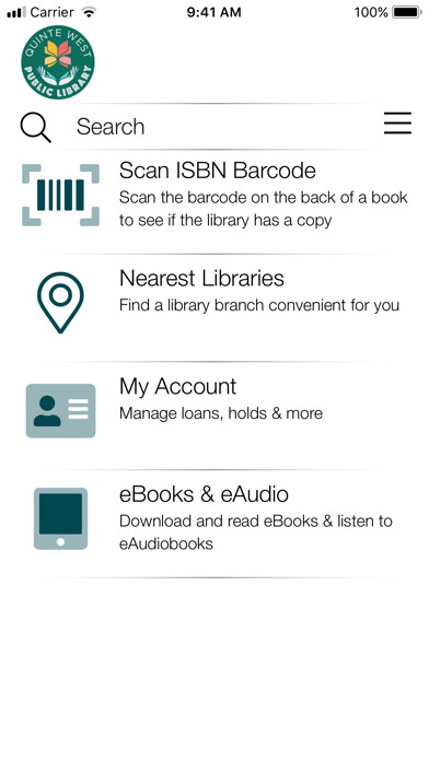 Emulate iPhone app Quinte West Library On the Go using MyAndroid Emulate iPhone app Quinte West Library On the Go using MyAndroid
