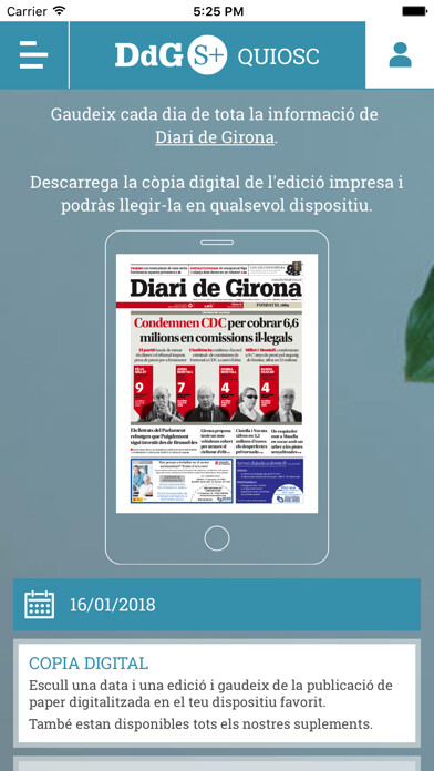 Emulate iPhone app Quiosc Diari de Girona using MyAndroid Emulate iPhone app Quiosc Diari de Girona using MyAndroid