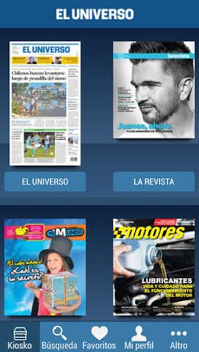 Run android online APK Quiosco Digital El Universo from MyAndroid or emulate Quiosco Digital El Universo using MyAndroid