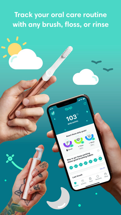 Emulate iPhone app quip: Oral Care Companion using MyAndroid