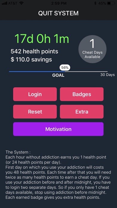 Emulate iPhone app Quit Drinking & Smoking System using MyAndroid Emulate iPhone app Quit Drinking & Smoking System using MyAndroid