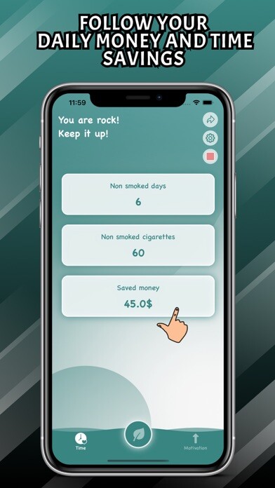 Emulate iPhone app QuitIt - Stop Smoking using MyAndroid Emulate iPhone app QuitIt - Stop Smoking using MyAndroid