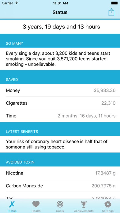 Emulate iPhone app Quit It - stop smoking today using MyAndroid Emulate iPhone app Quit It - stop smoking today using MyAndroid
