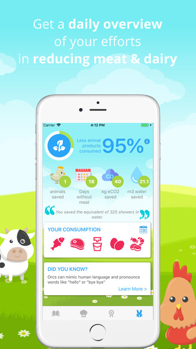 Emulate iPhone app Quit Meat - Eat Less Meat using MyAndroid Emulate iPhone app Quit Meat - Eat Less Meat using MyAndroid