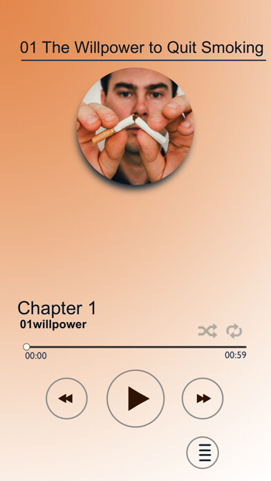 Emulate iPhone app Quit Smoking Audio Book using MyAndroid Emulate iPhone app Quit Smoking Audio Book using MyAndroid