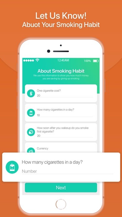 Emulate iPhone app Quit Smoking Tracker using MyAndroid Emulate iPhone app Quit Smoking Tracker using MyAndroid