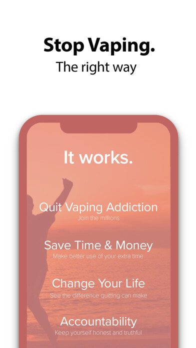 Emulate iPhone app Quit Vaping Addiction Calendar using MyAndroid