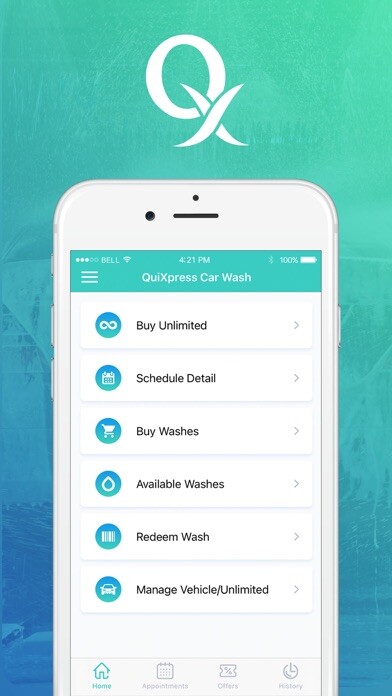 Emulate iPhone app QuiXpress Car Wash using MyAndroid