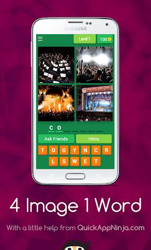 Run android online APK Quiz 4 Image 1 Word from MyAndroid or emulate Quiz 4 Image 1 Word using MyAndroid