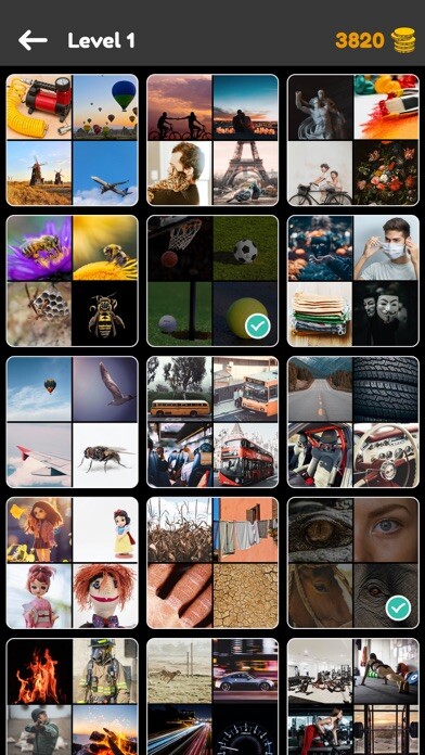 Emulate iPhone app Quiz: 4 Pics Game using MyAndroid