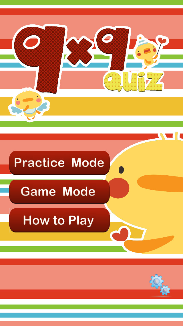 Emulate iPhone app Quiz 9x9 using MyAndroid