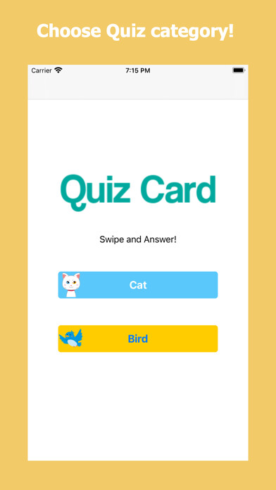 Emulate iPhone app QuizCard -Swipe and Answer- using MyAndroid Emulate iPhone app QuizCard -Swipe and Answer- using MyAndroid