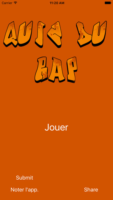 Emulate iPhone app Quiz Du Rap FR using MyAndroid Emulate iPhone app Quiz Du Rap FR using MyAndroid