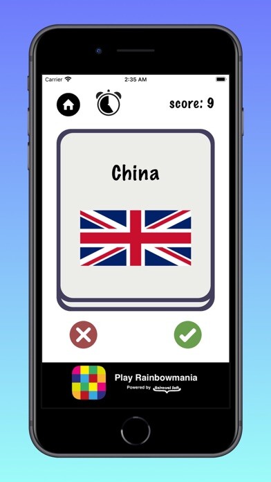 Emulate iPhone app Quiz Flagmania using MyAndroid Emulate iPhone app Quiz Flagmania using MyAndroid