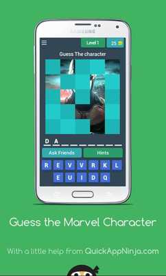 Emulate Android APK Quiz: Guess the Marvel Character