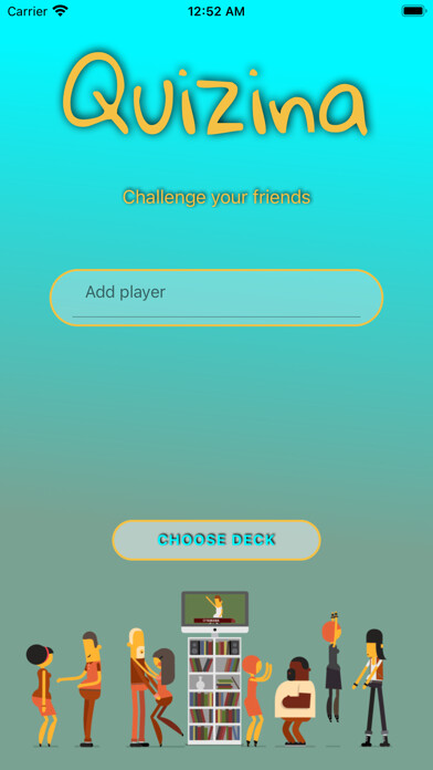 Emulate iPhone app Quizina using MyAndroid