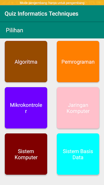 Run android online APK Quiz Informatics Techniques from MyAndroid or emulate Quiz Informatics Techniques using MyAndroid