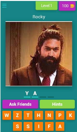 Run android online APK QUIZ KGF MOVIE WITH IMAGES from MyAndroid or emulate QUIZ KGF MOVIE WITH IMAGES using MyAndroid