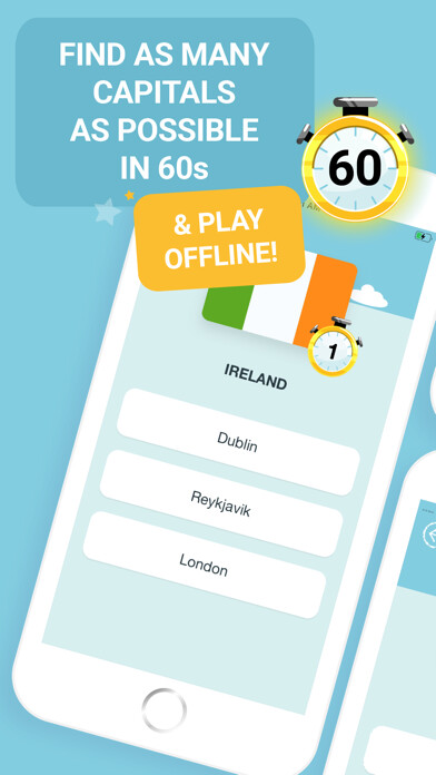 Emulate iPhone app Quiz - Learn capitals using MyAndroid Emulate iPhone app Quiz - Learn capitals using MyAndroid