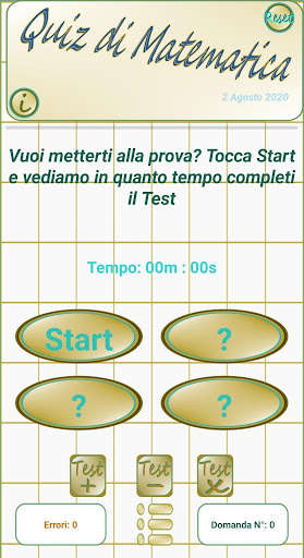 Run android online APK Quiz Matematico - Allenamento mentale - matematica from MyAndroid or emulate Quiz Matematico - Allenamento mentale - matematica using MyAndroid