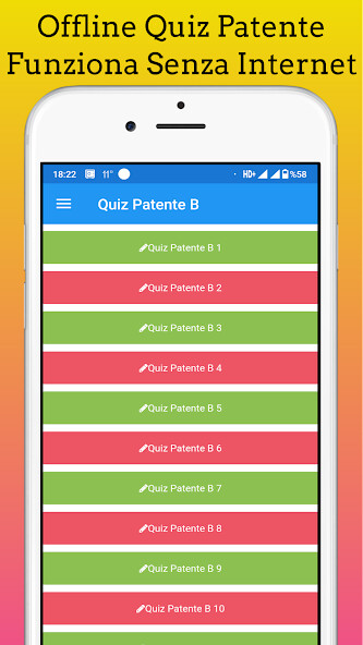 Run android online APK Quiz Patente 2022 Offline from MyAndroid or emulate Quiz Patente 2022 Offline using MyAndroid
