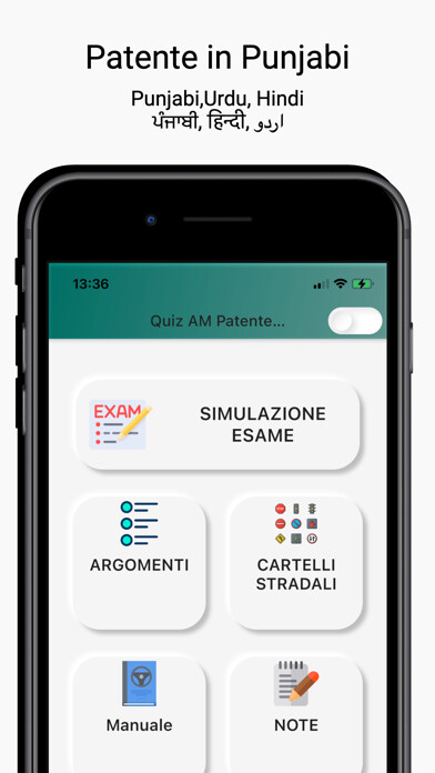 Emulate iPhone app Quiz Patente AM Multilingua using MyAndroid Emulate iPhone app Quiz Patente AM Multilingua using MyAndroid
