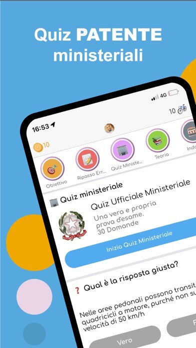 Emulate iPhone app Quiz Patente Nuovo 2023 using MyAndroid